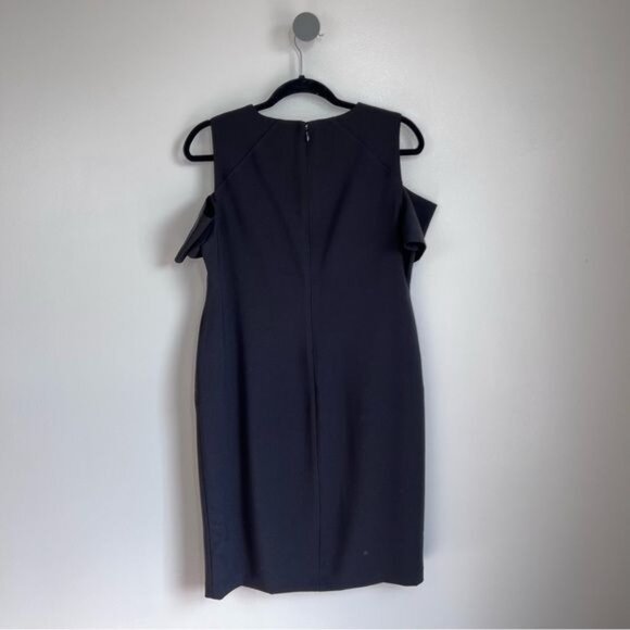 CHICO'S Cold-Shoulder Seamed Short Dress - S/6 - Picture 4 of 9